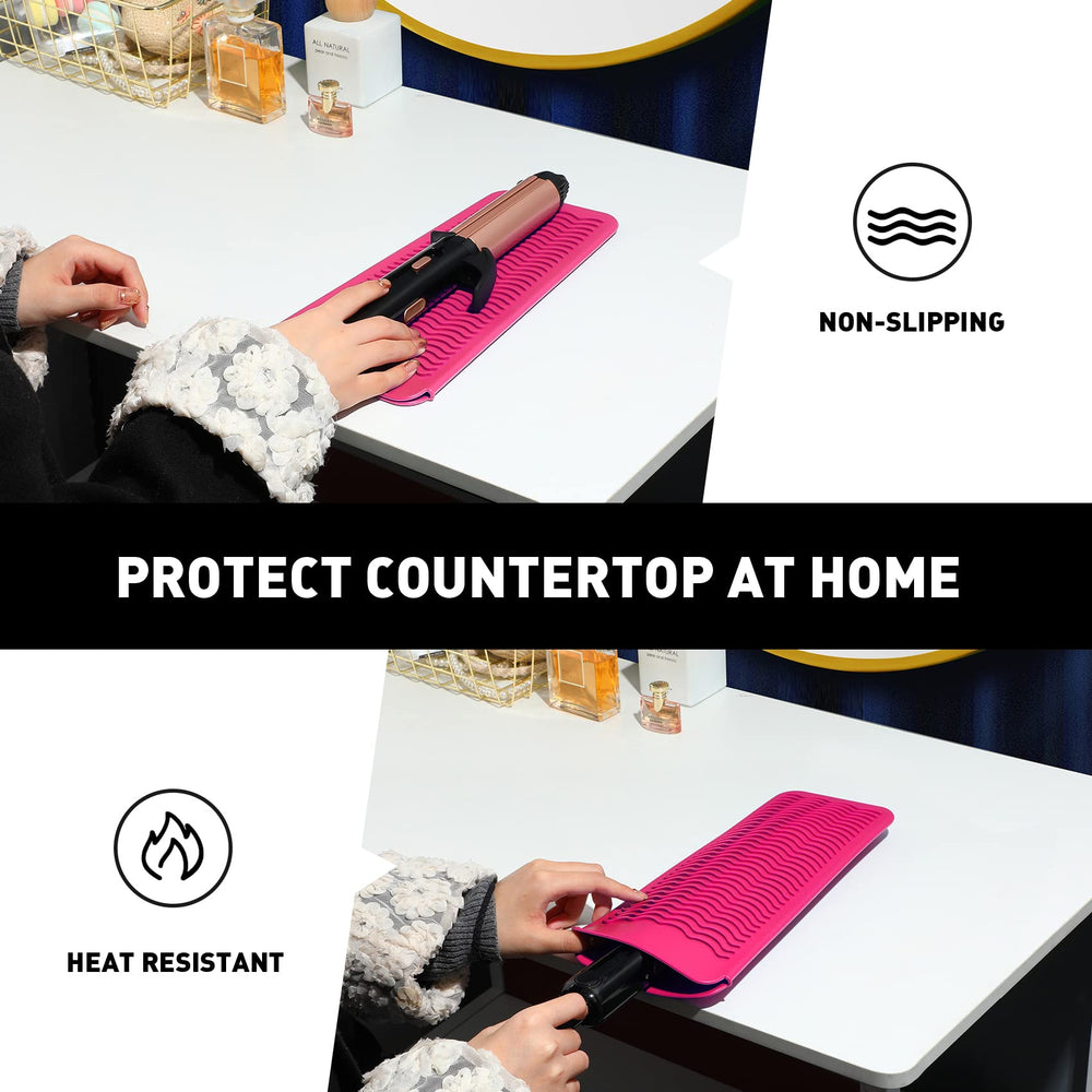 ZAXOP secure-fit pouch accommodates various flat irons and curling irons.