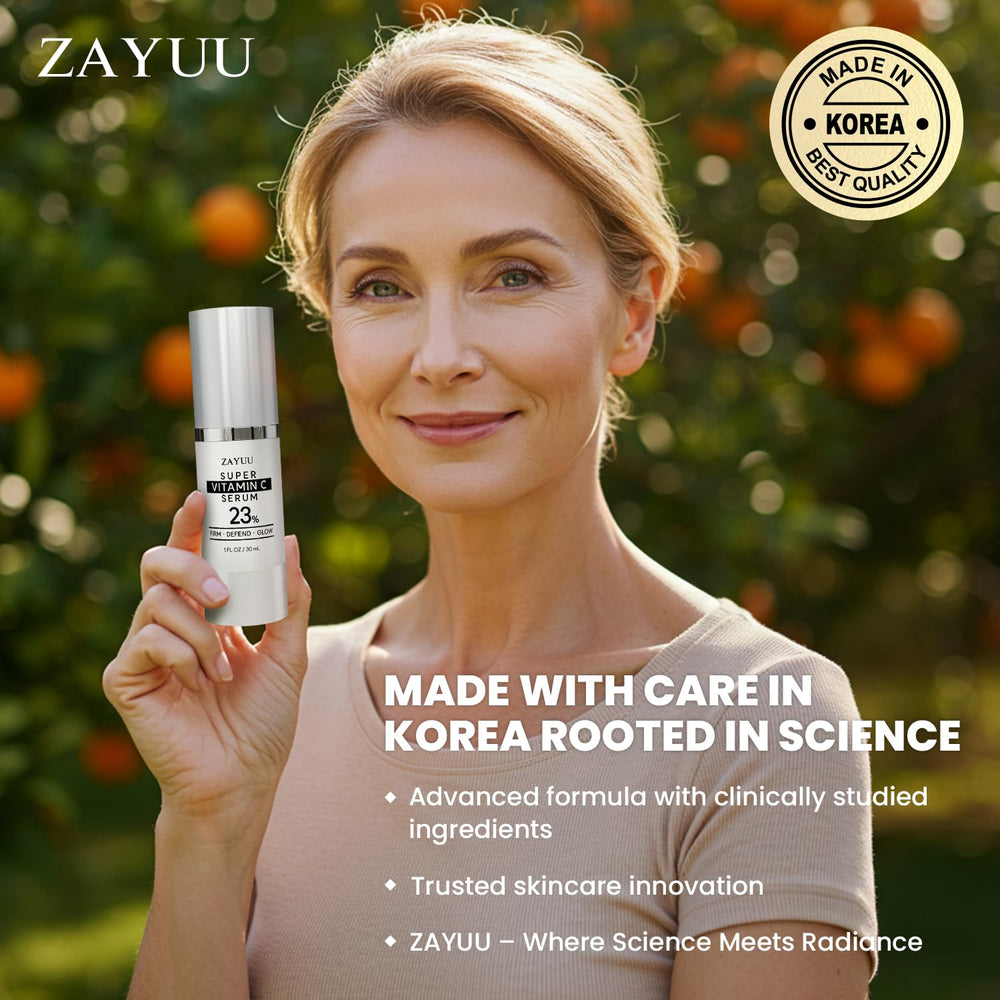 ZAYUU serum texture close-up—lightweight, non-greasy finish for layering.
