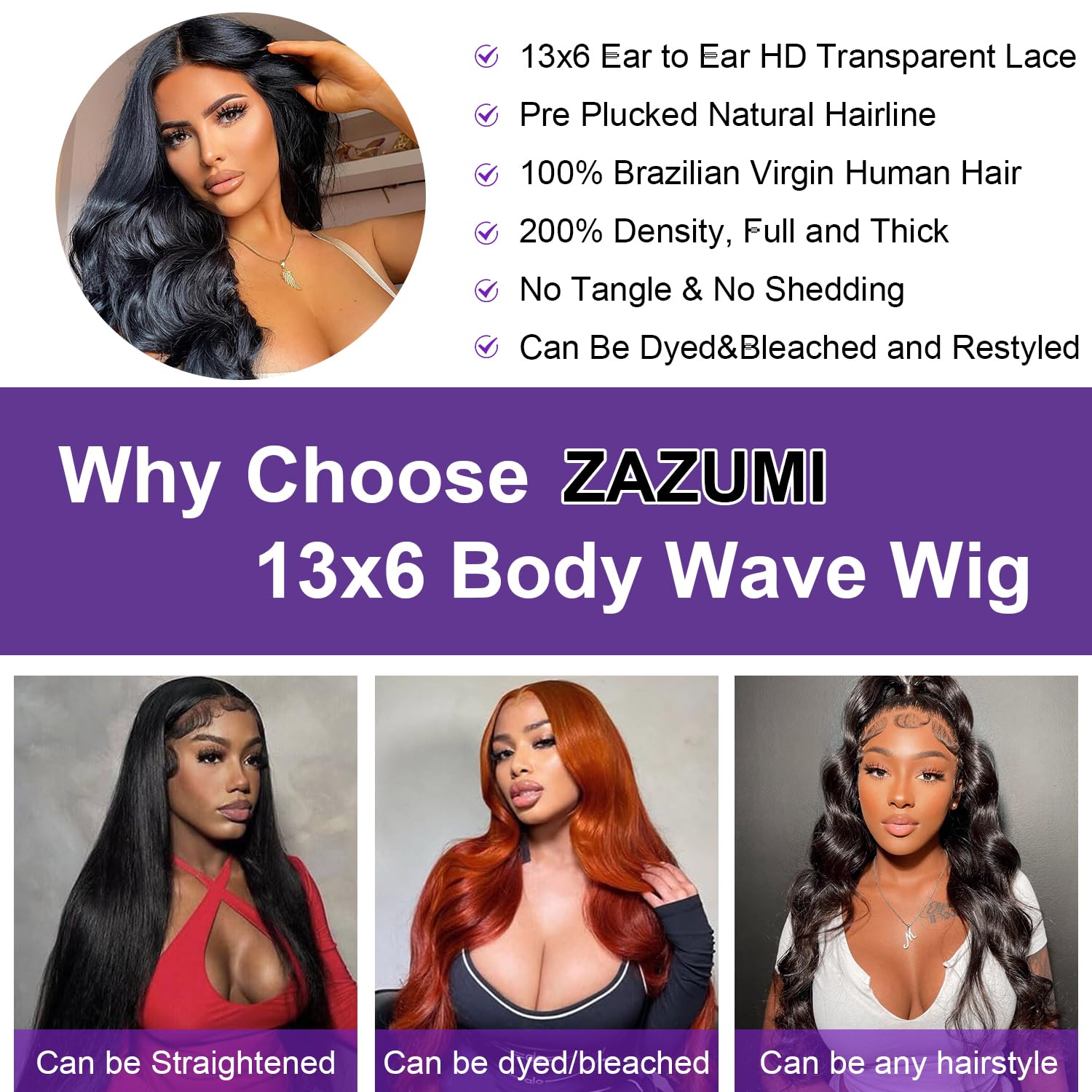 Zazumi 200-density body wave adds fullness without heaviness.