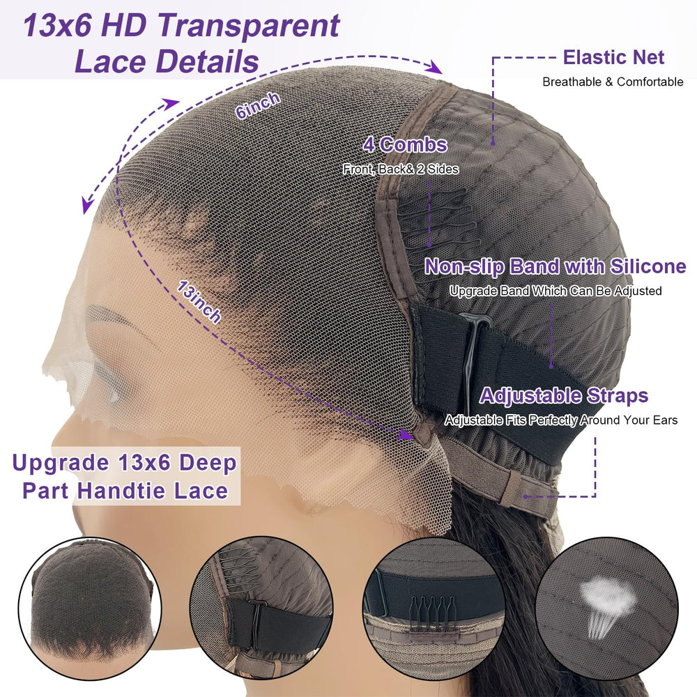 Zazumi pre-plucked natural hairline with baby hairs for realistic edge look.