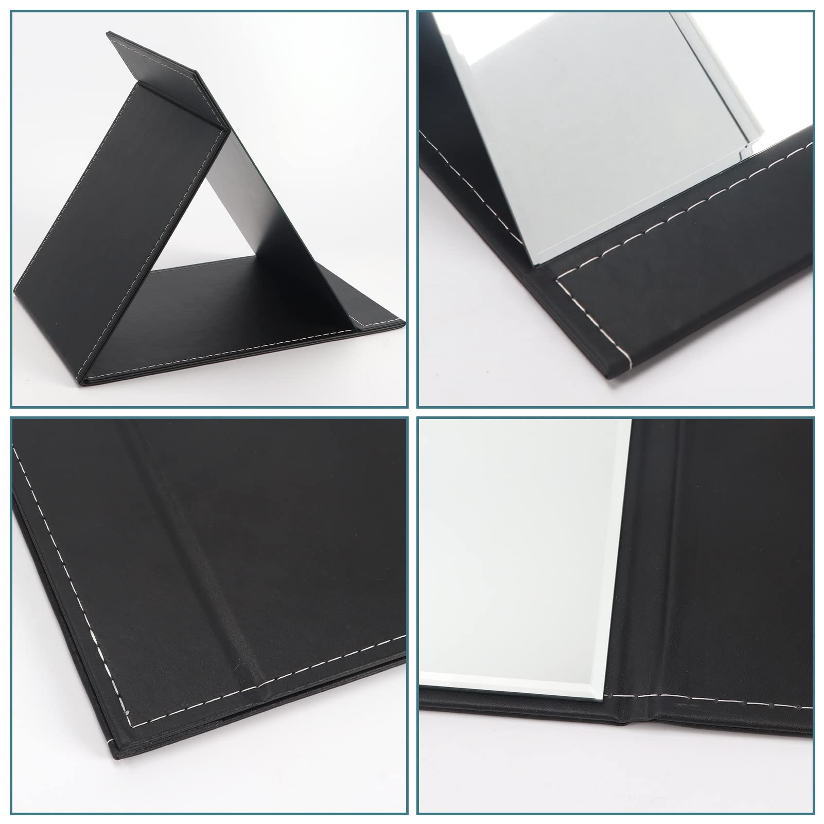 ZBEIVAN adjustable stand makeup mirror lets you set the perfect angle.