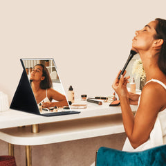 ZBEIVAN frameless HD mirror for distortion-free reflection during makeup.