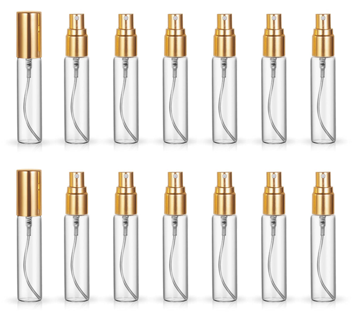 ZbFwmx 10ml bottle with gold cap for travel spray