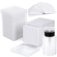 ZCDPFCBD 400-piece nail cotton pads in packaging, soft and fluff-free for clean nails.