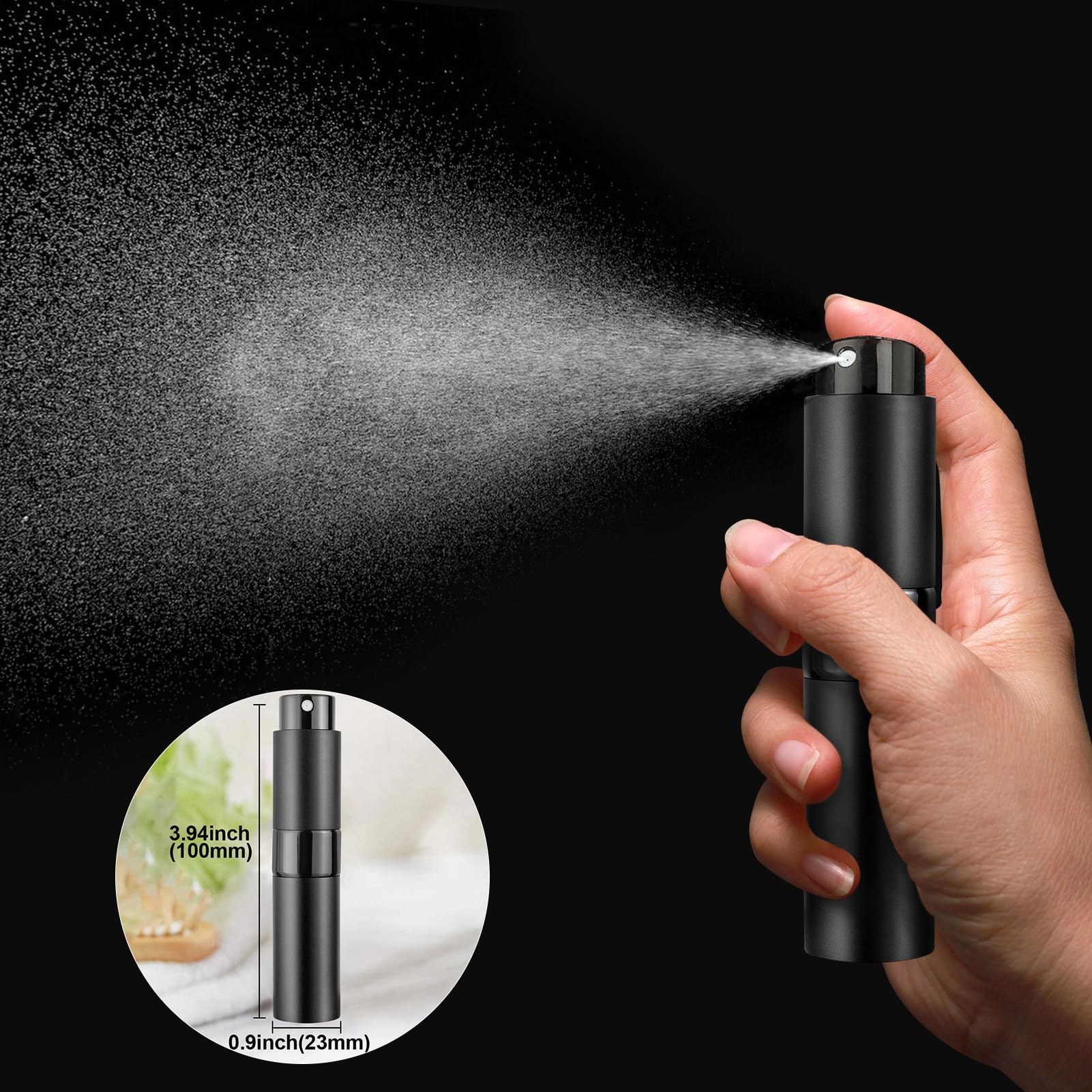 ZCJROEFA matte black finish bottle resists fingerprints and scratches