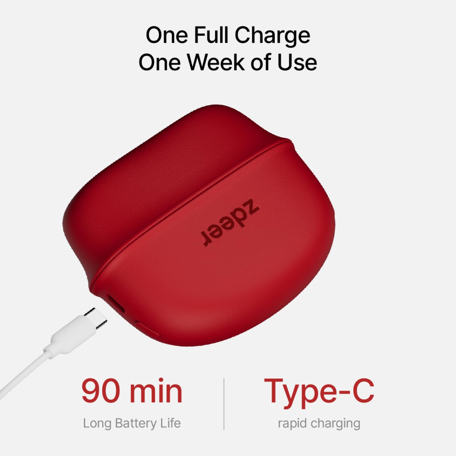 ZDEER Electric Gua Sha 800mAh battery powers longer sessions