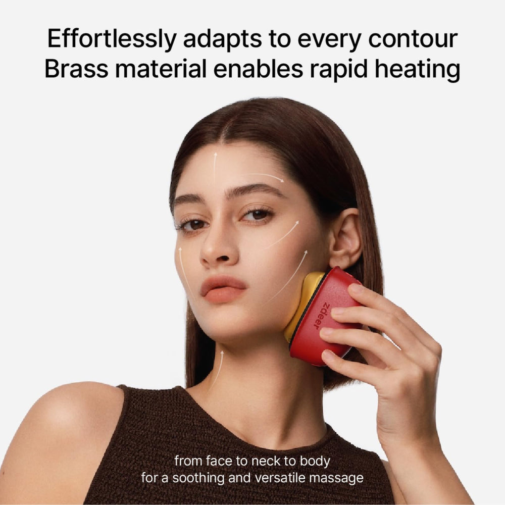 ZDEER Electric Gua Sha ergonomic contoured design for easy gliding
