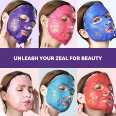 ZealSea face mask sheet closeup highlighting premium bamboo fiber sheet for comfort.
