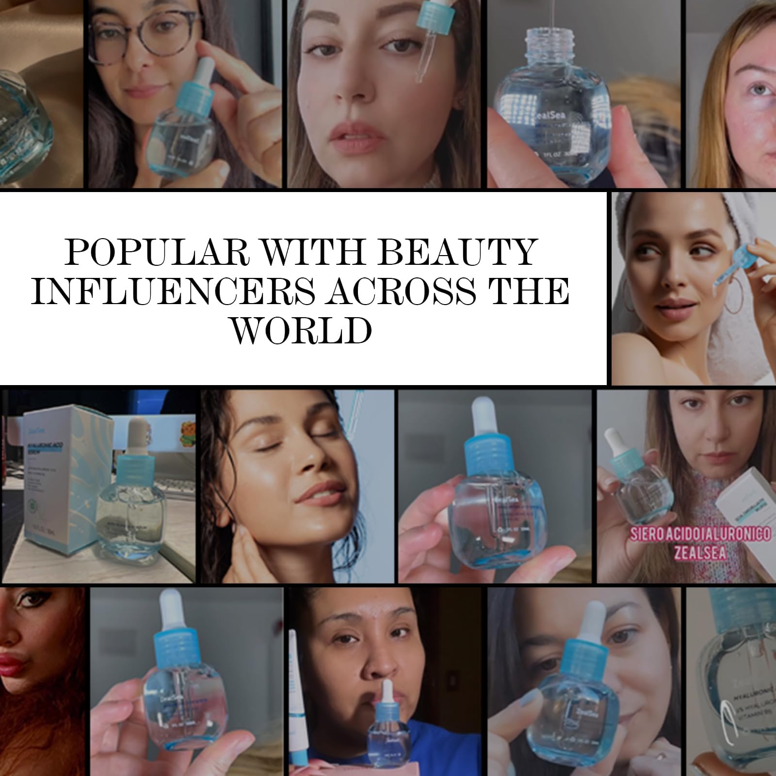 ZealSea microneedling serum close-up demonstrates deep moisturization.
