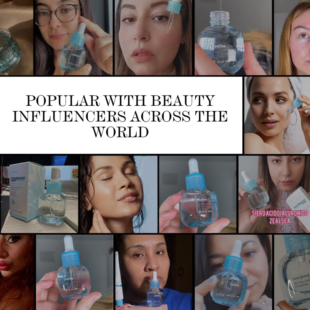 ZealSea microneedling serum close-up demonstrates deep moisturization.