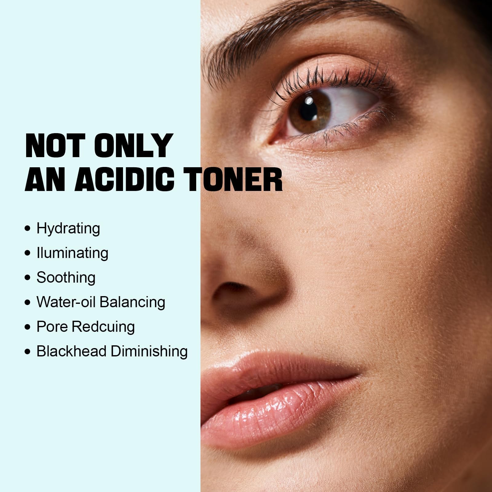 ZealSea Toner application on fingertips showing gentle daily use for clear pores.