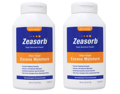 Zeasorb Excess Moisture bottle cap image showing convenient moisture control for daily use.