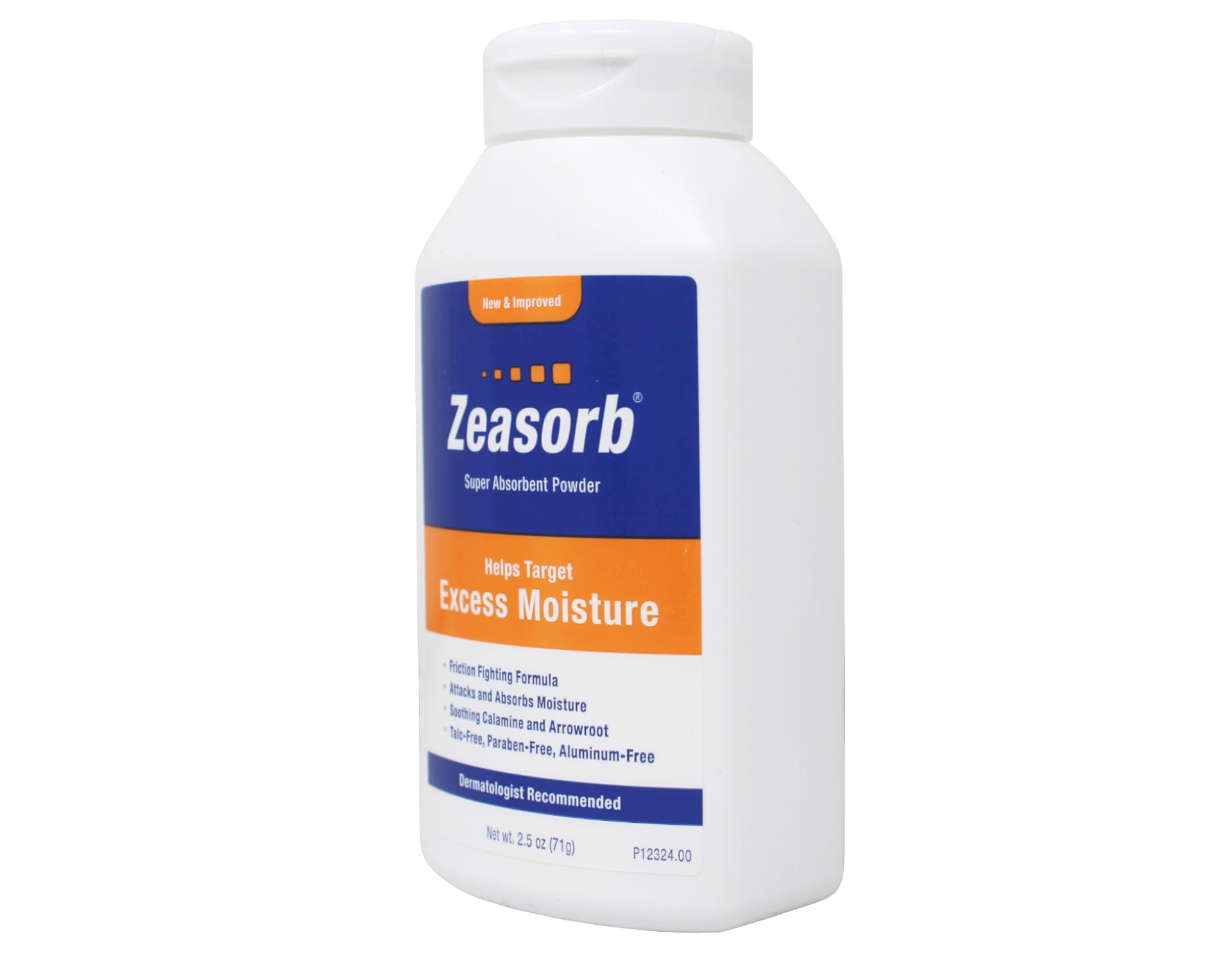 Zeasorb Excess Moisture dispensing action for quick, even application.