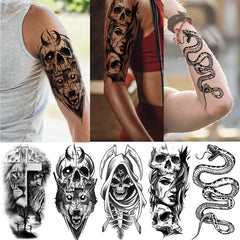 Zeecdatoo tiny tattoos provide quick Halloween accents on any body part.