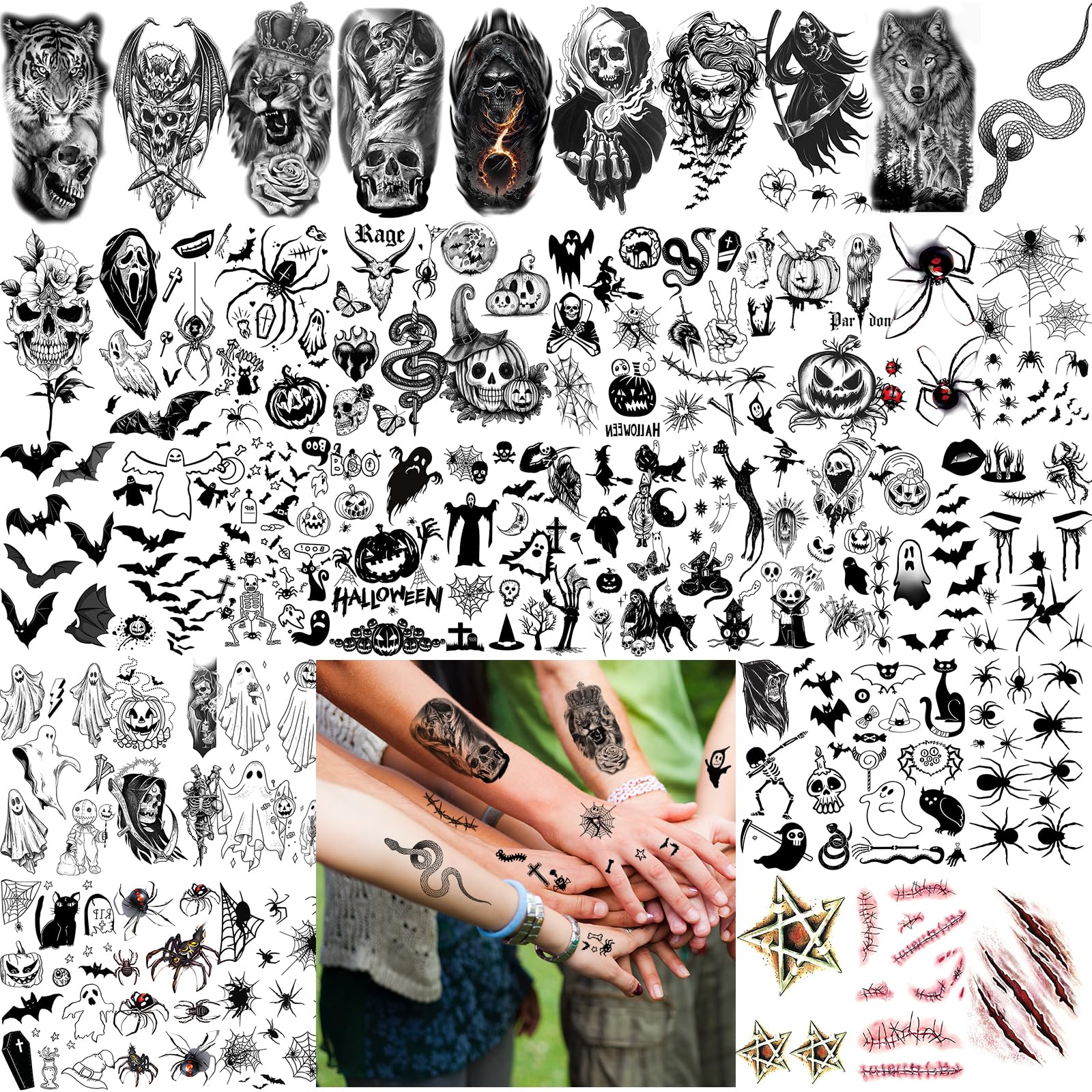 Zeecdatoo waterproof tattoos stay put through parties and activities.