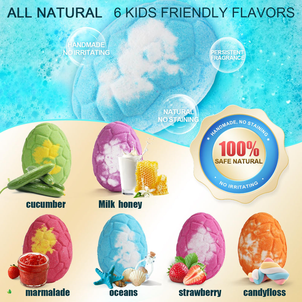 Zeewoo bath bombs dissolve easily and rinse clean without staining your tub.