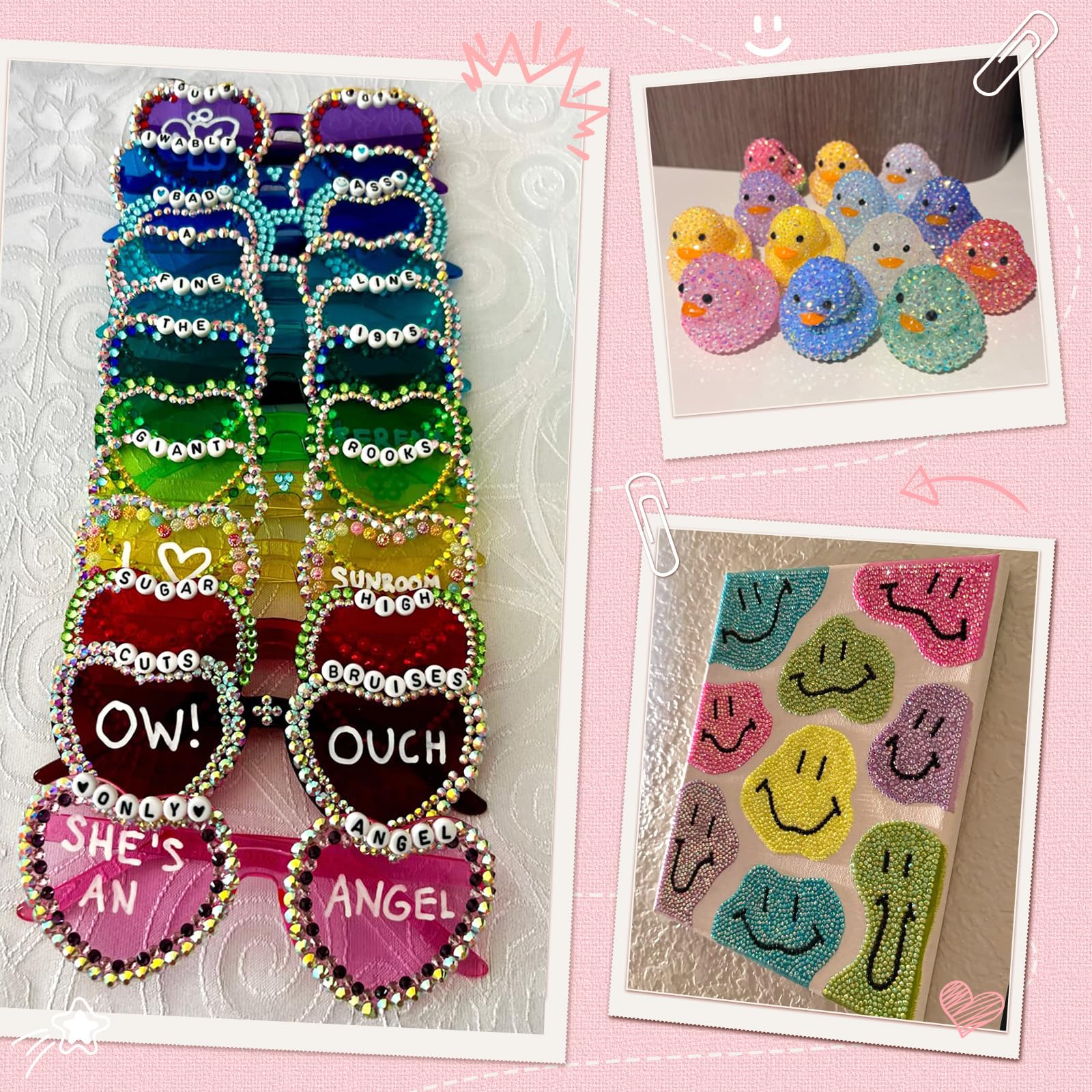 Zefy resin rhinestones applied to fabric for DIY clothing sparkle ideas
