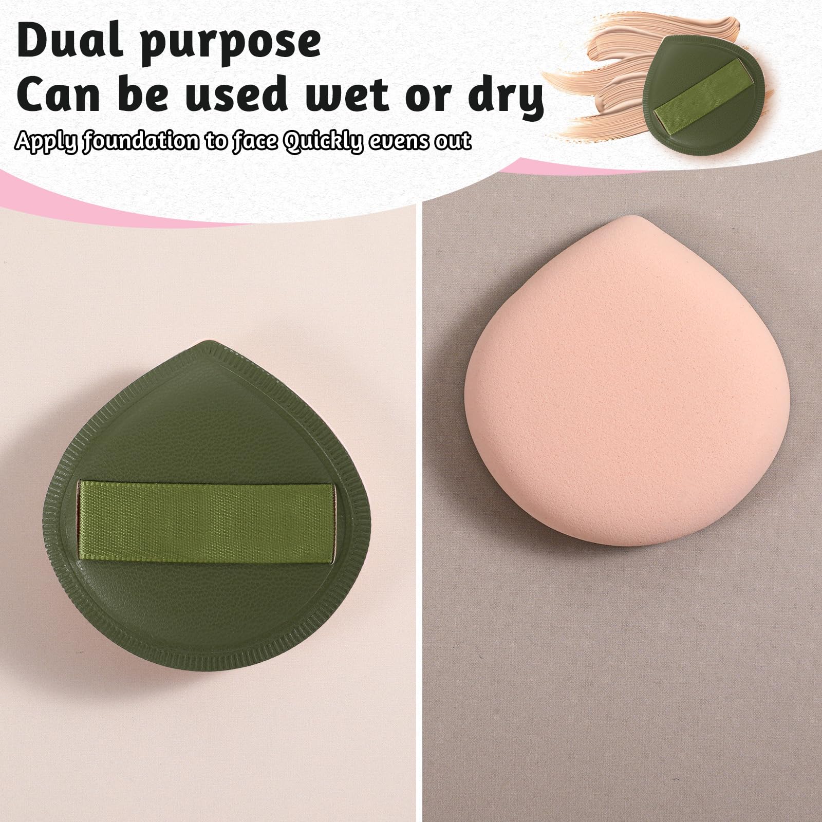 ZEYIYER 4mm thickened surface puff - smoother powder release