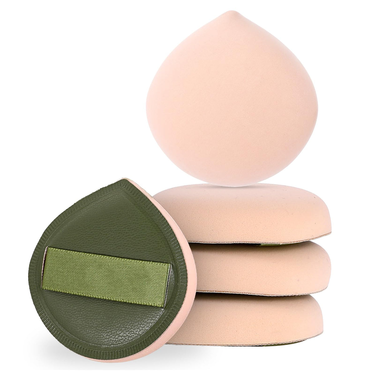 ZEYIYER 5pcs foundation sponge set - versatile puffs for liquid, cream, and powder makeup