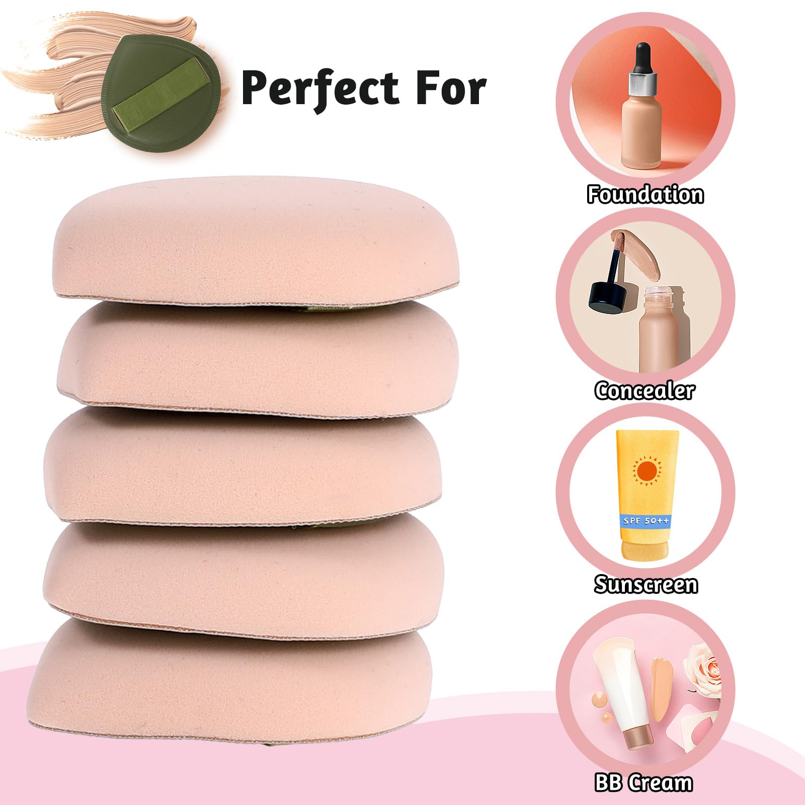 ZEYIYER leather-core powder puff - soft and reusable daily routine