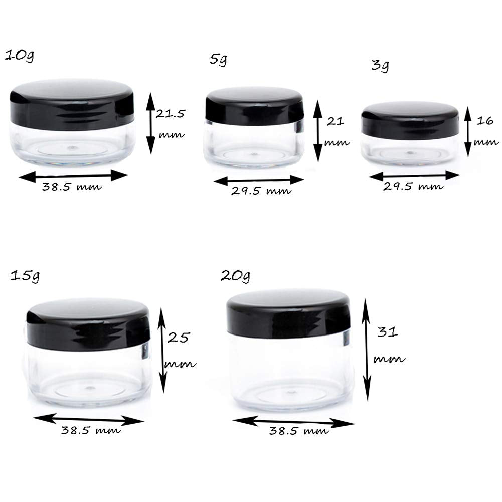 ZEJIA compact jars are great for creams, powders, balms