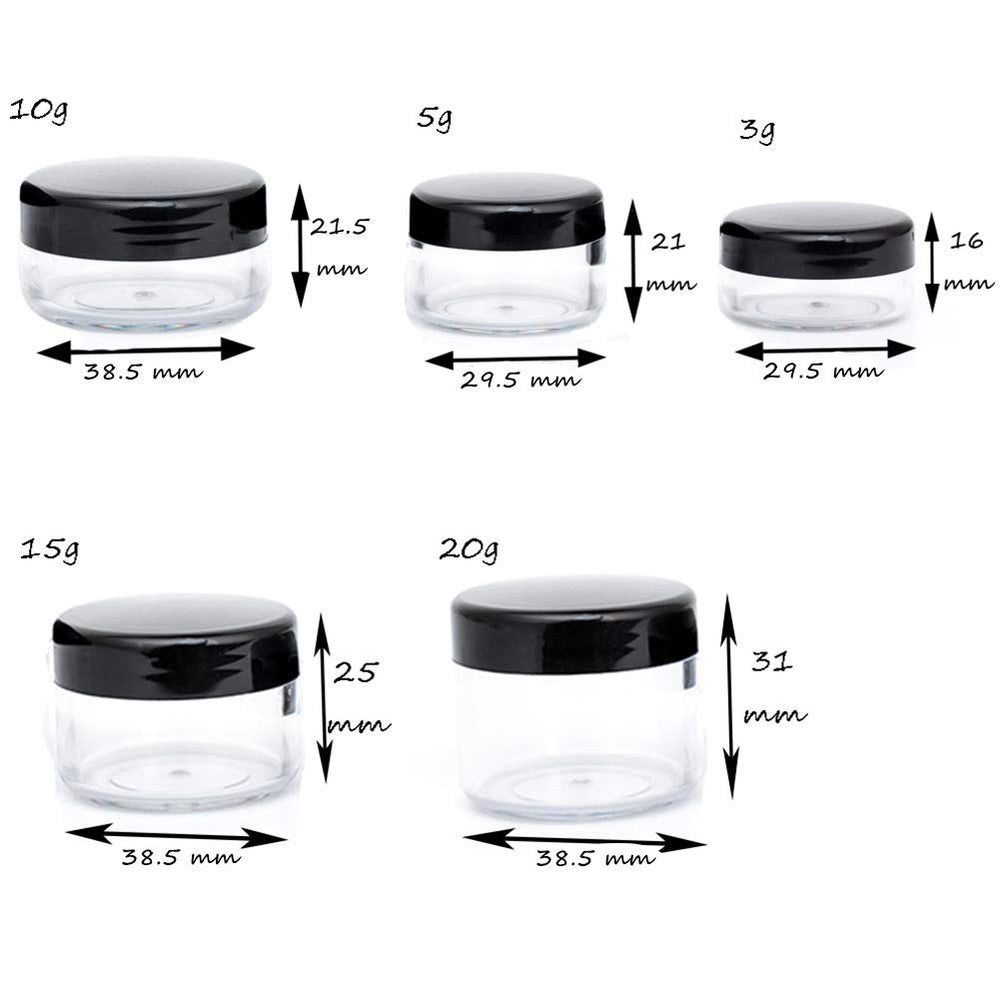 ZEJIA compact jars are great for creams, powders, balms
