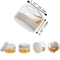ZEJIA mini cosmetic jar clear for easy content identification