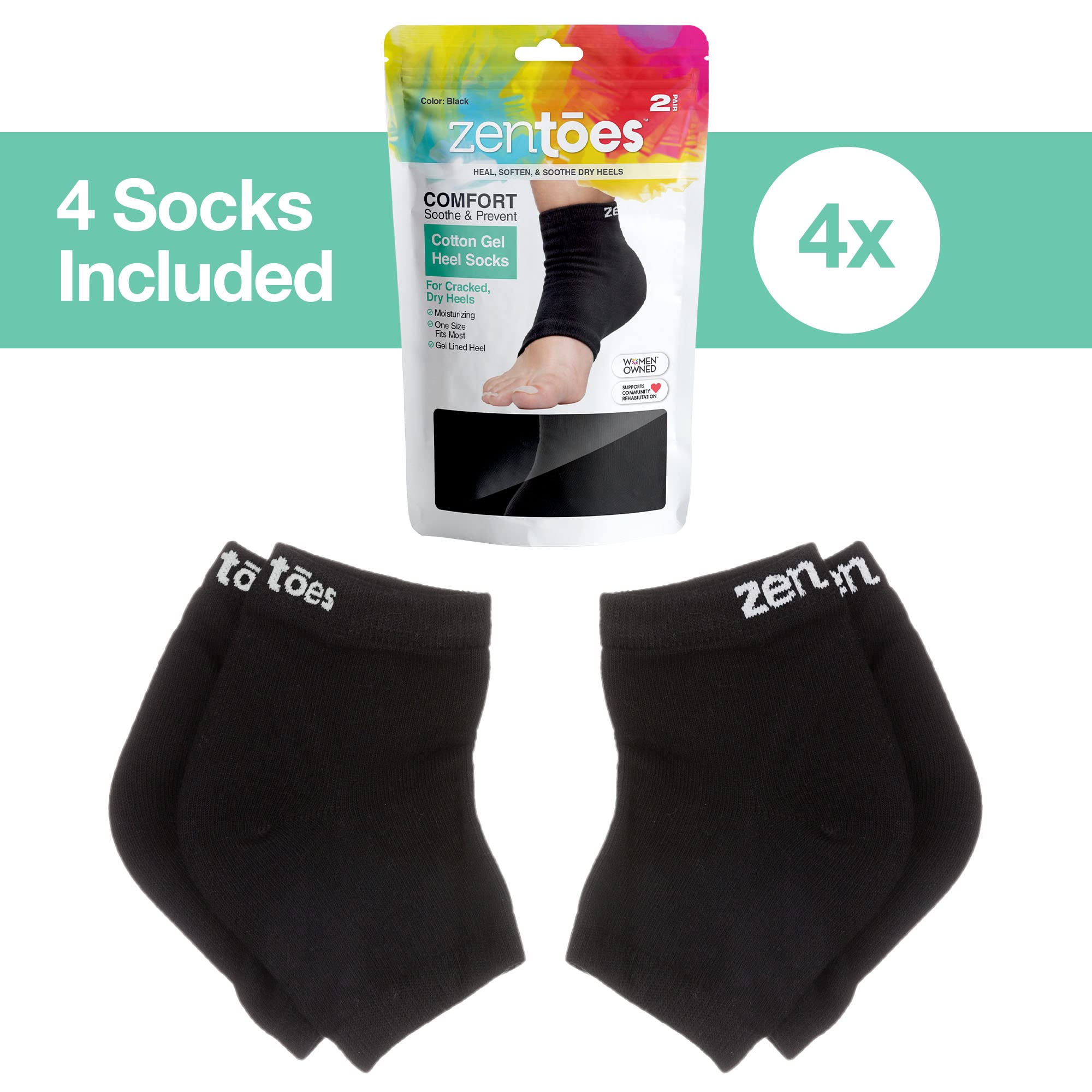 ZenToes Moisturizing Socks open-toe design provides comfortable sleep while hydrating feet.