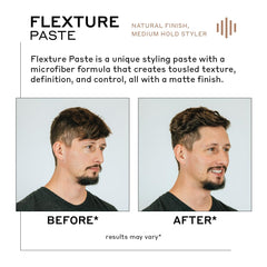 Hands applying Zenagen Flexture Paste for flexible hold and texture.