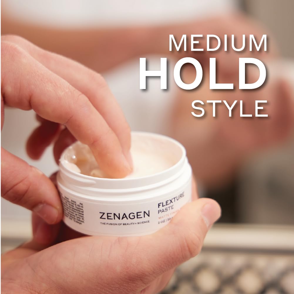 Zenagen Flexture Paste vegan packaging emphasizes plant-based care.