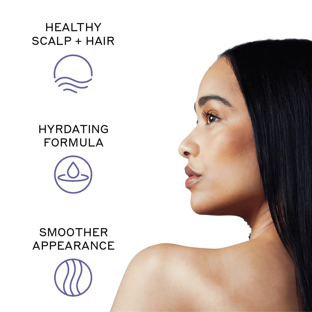 Zenagen Revolve conditioner close-up shows color-safe formula preserving vibrant color.