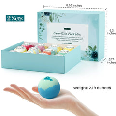 ZenBombs bath bomb cherry-blossom dispersion delivers vibrant color with calming floral scent