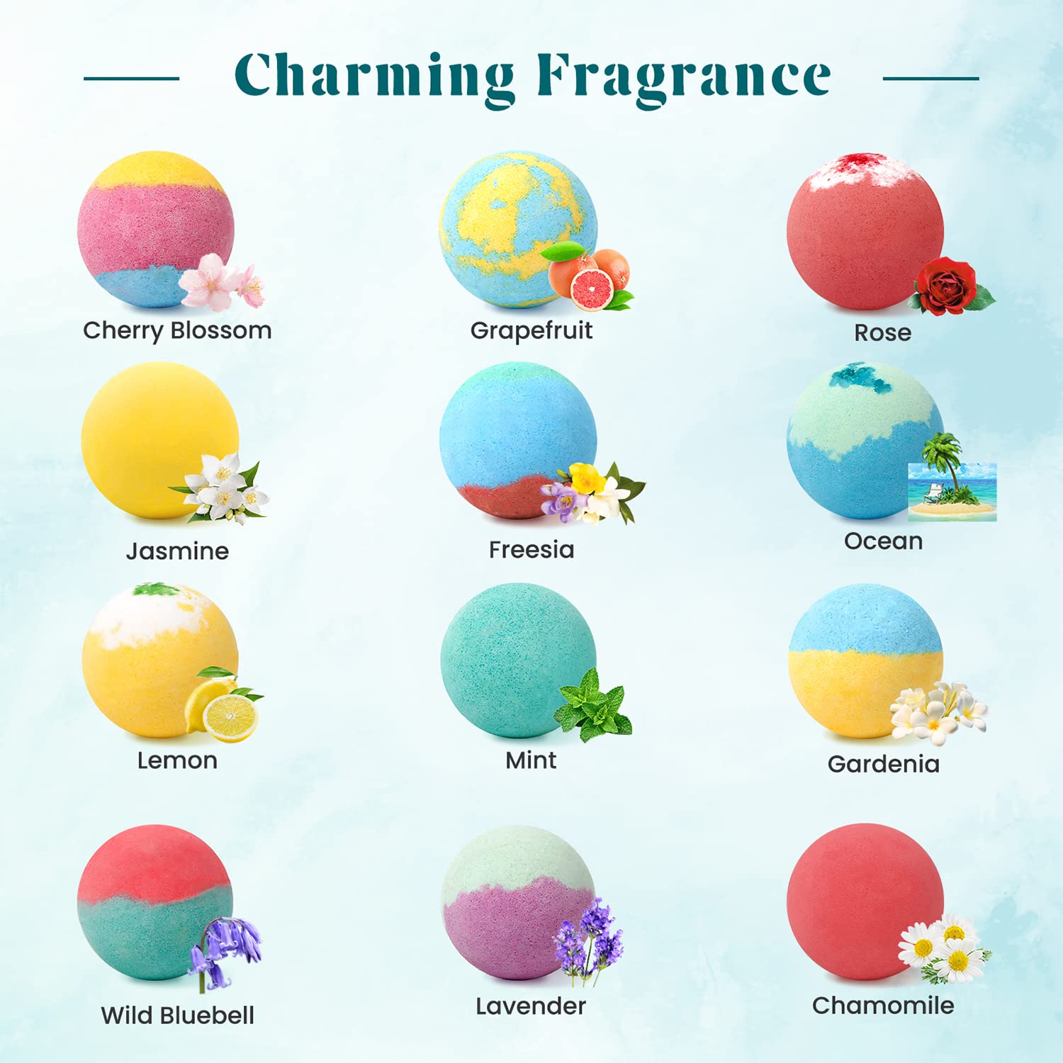 ZenBombs bath bomb jasmine offers calming mood boost and soft skin.