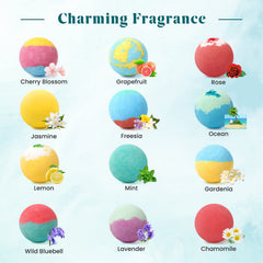 ZenBombs bath bomb jasmine offers calming mood boost and soft skin.