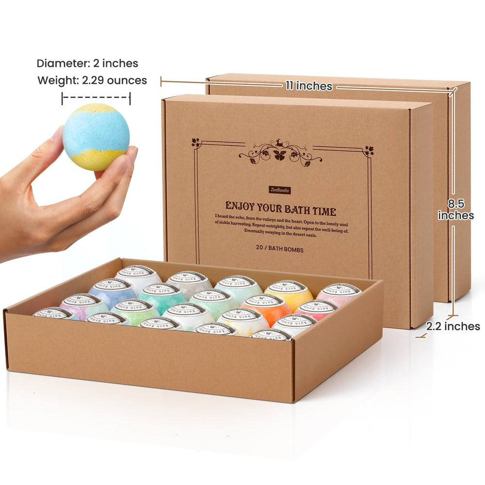 ZenBombs shea butter moisturizing bomb softens skin during a soothing soak.