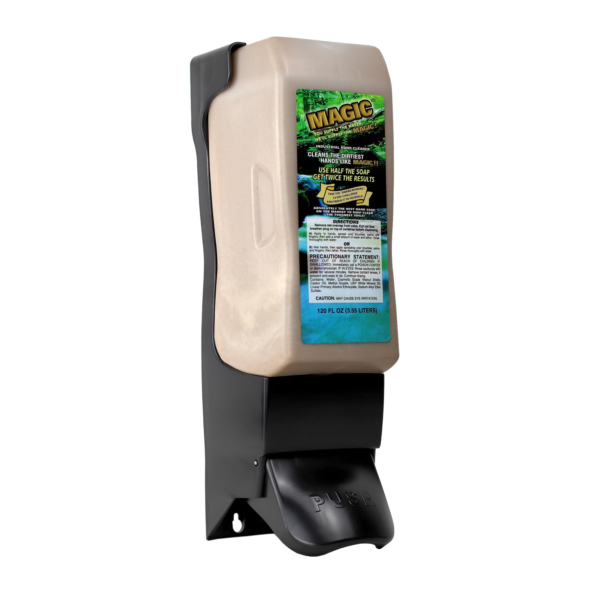 Zenex Magic Hand Soap used by auto mechanics in a busy shop