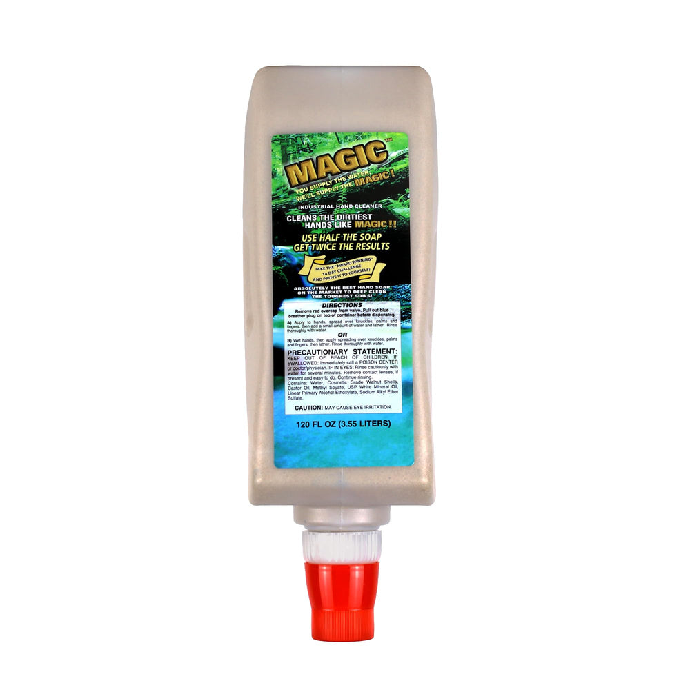 Zenex Magic Hand Soap removes grease from hands in workshop