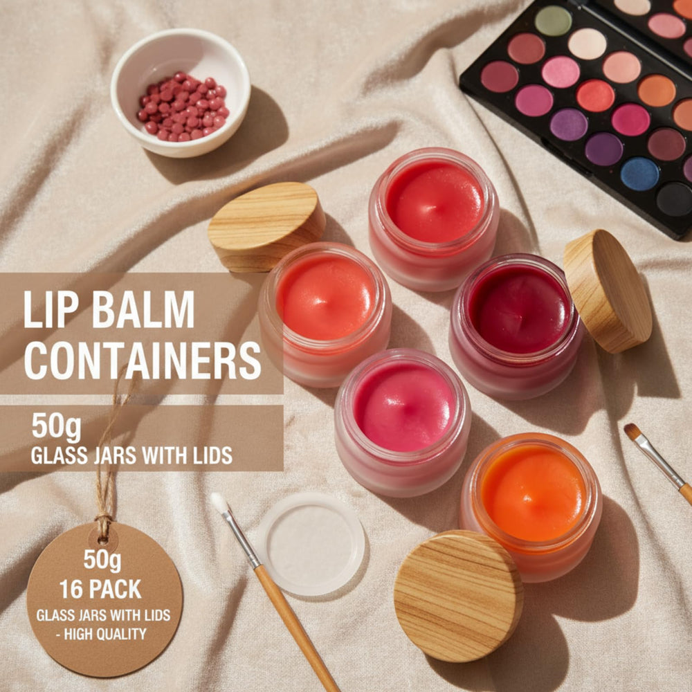 ZENFUN plastic lids on glass jars for secure, tidy storage