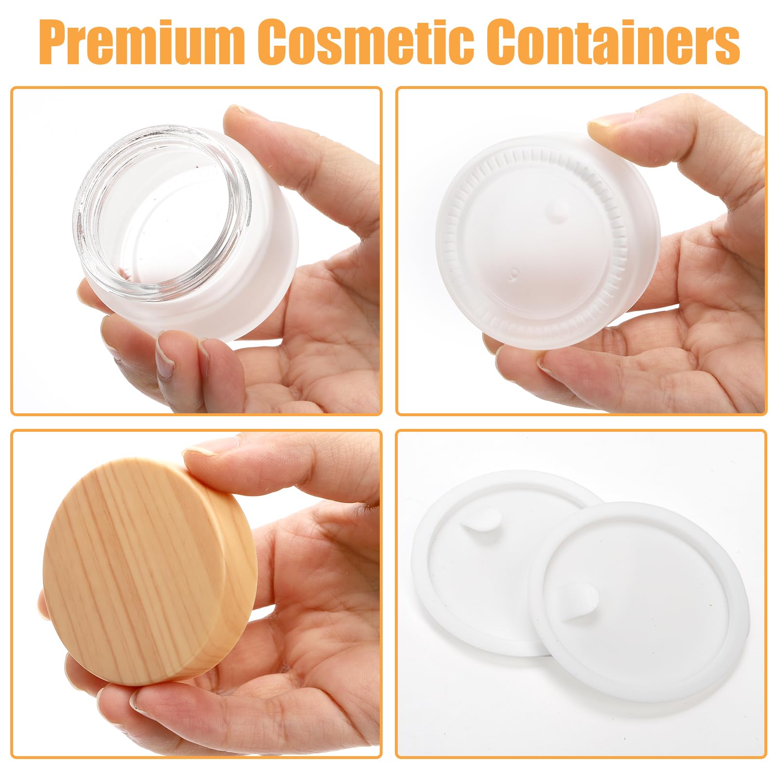ZENFUN wide-mouth jars for easy filling and precise portioning