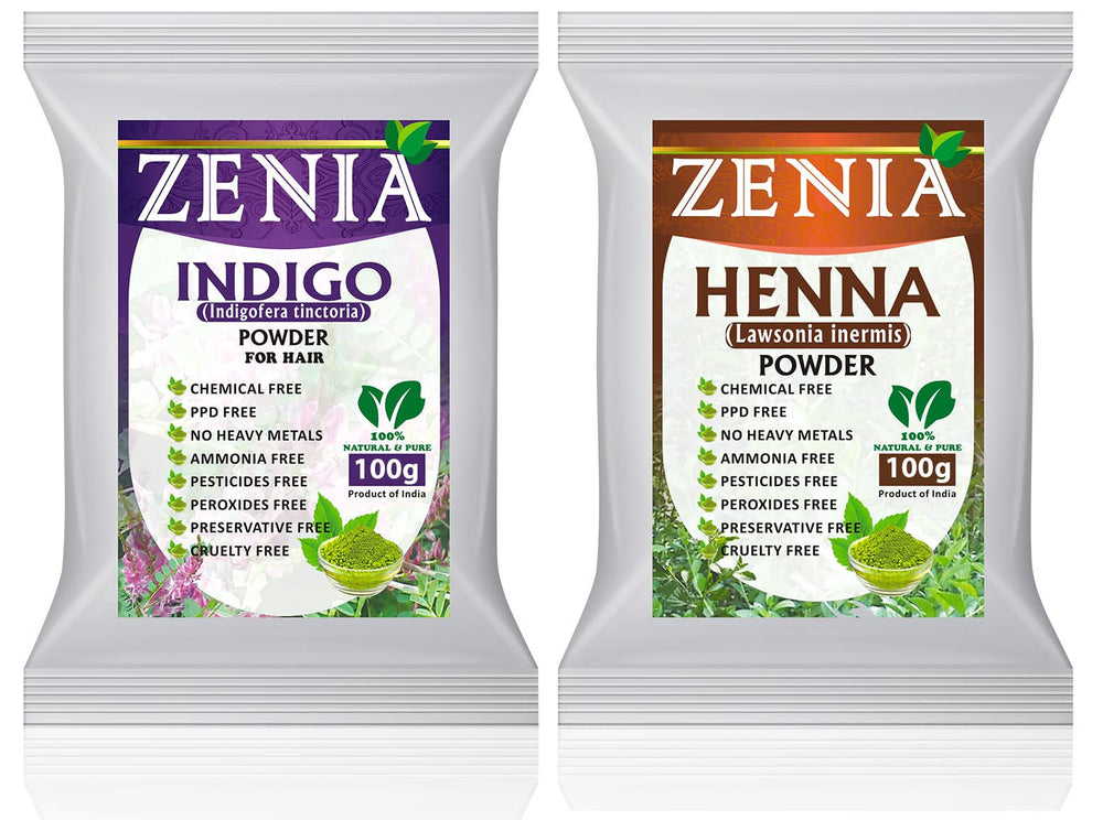 Zenia Henna powder 100g for natural hair color base and conditioning