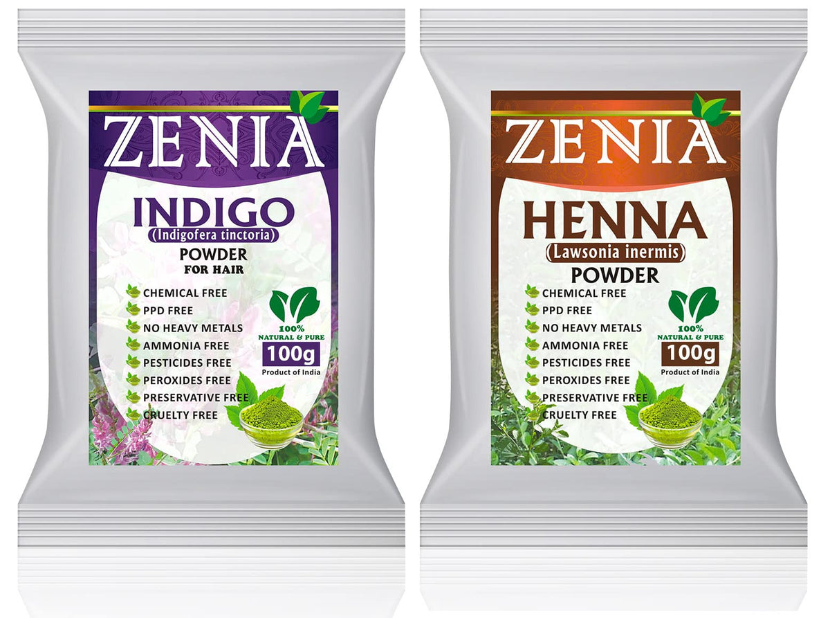 Zenia Henna powder 100g for natural hair color base and conditioning