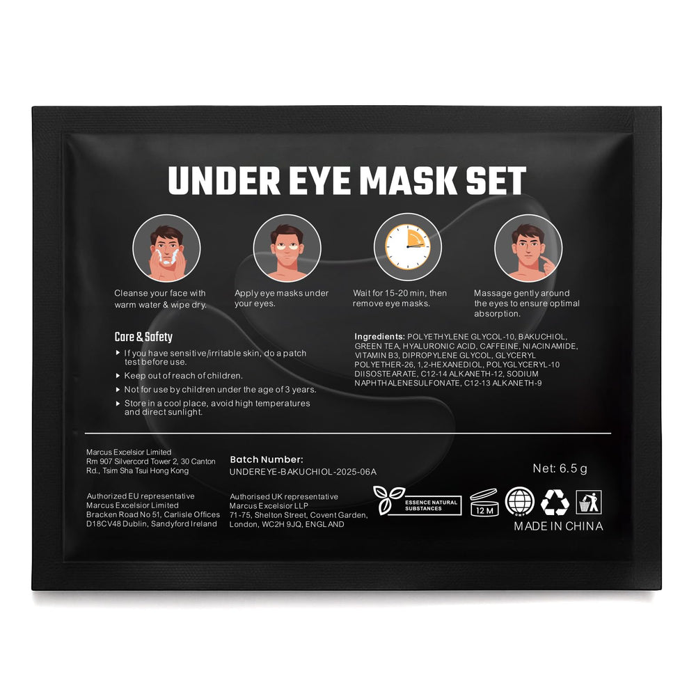 ZENO men skincare ritual with patches for daily refresh