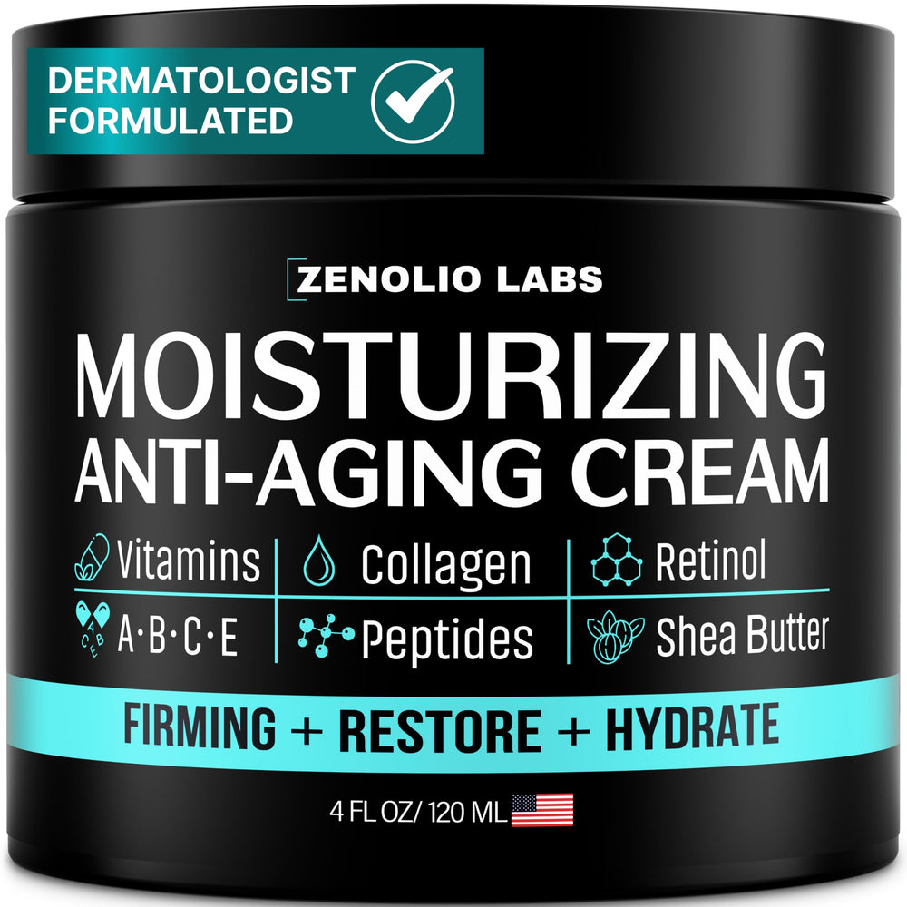 Zenolio Labs Mens Face Moisturizer bottle 4oz delivers deep hydration with a non-greasy finish.