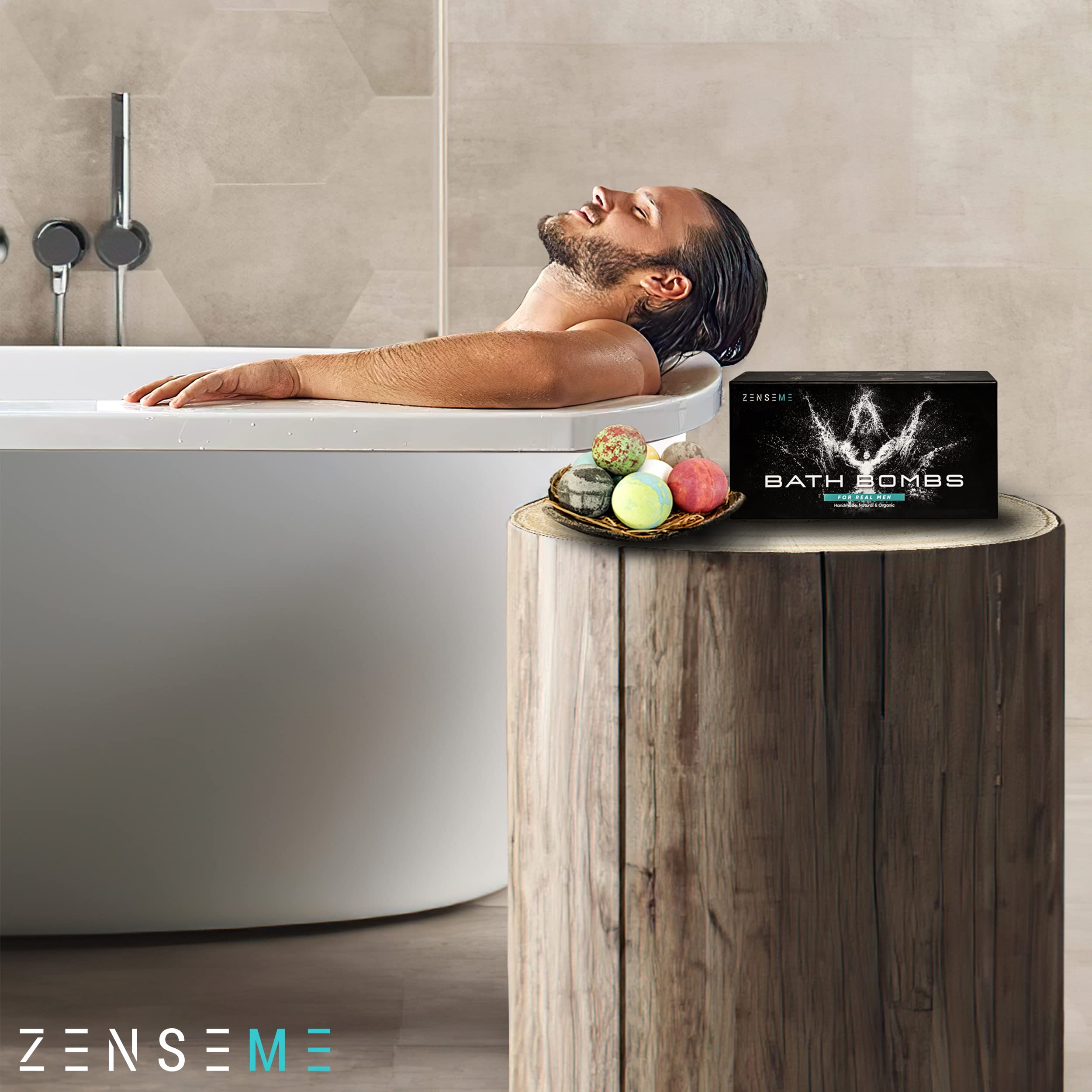 ZenseMe aloe vera bath bomb gentle moisture and softness