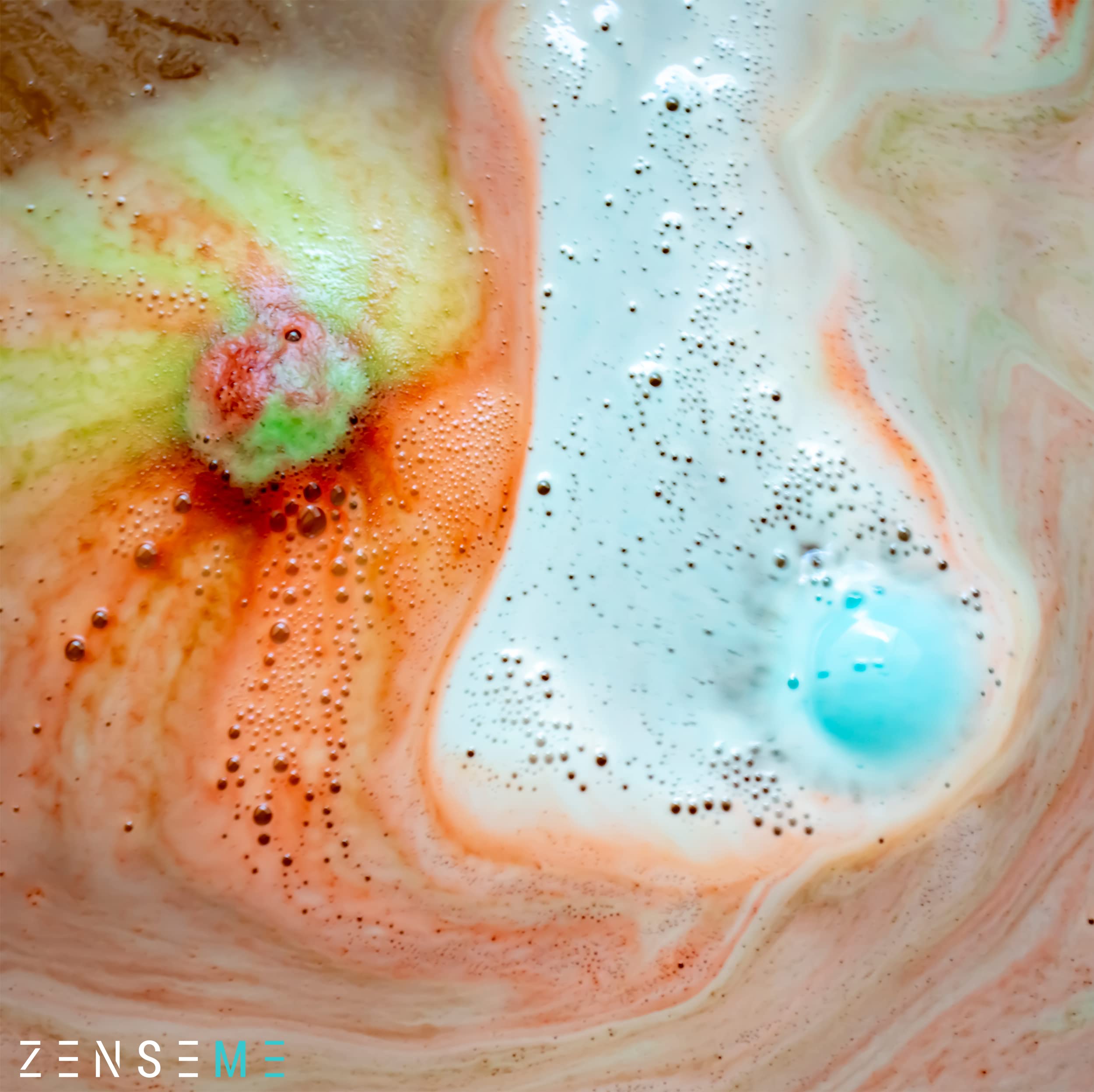 ZenseMe jasmine bath bomb subtle fragrance and mood lift