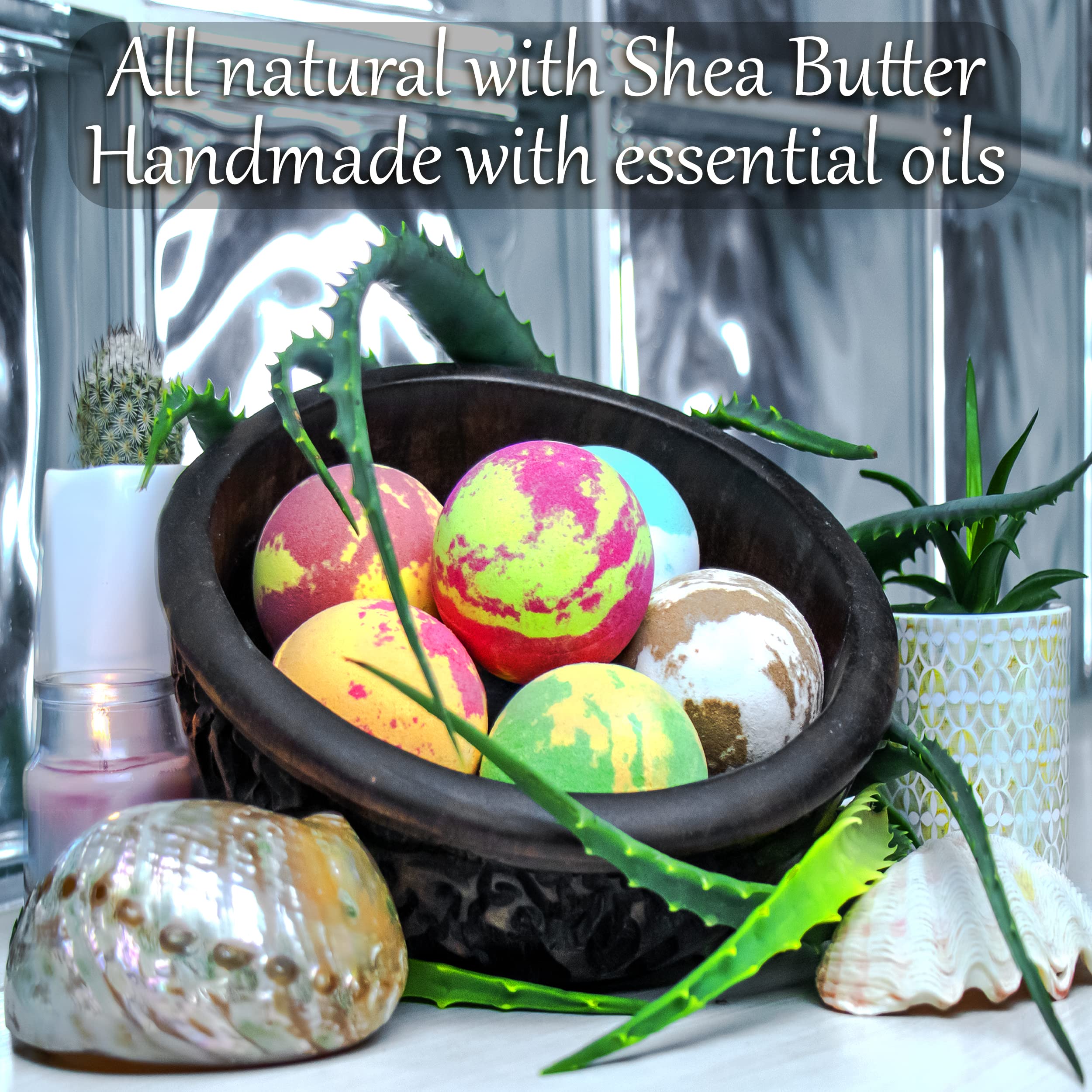 ZenseMe bath bombs dissolving in warm water releasing strong fizz.
