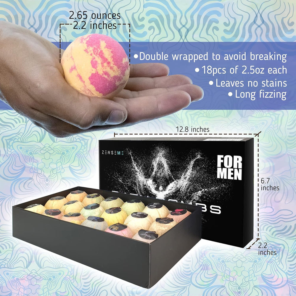 Organic ingredients including shea butter in ZenseMe bath bombs for moisture.