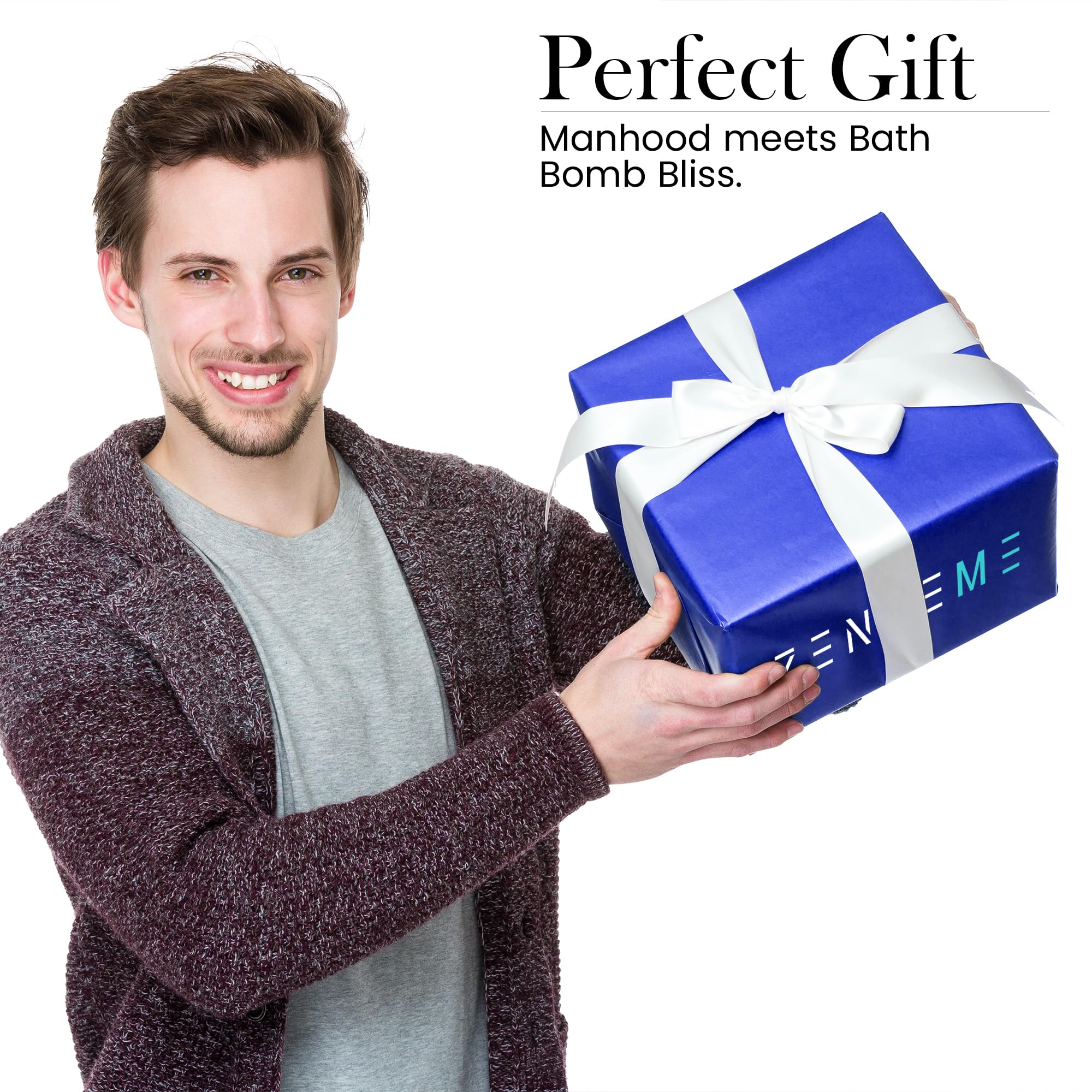 ZenseMe bomba de baño para hombre aroma whiskey, experiencia masculina.