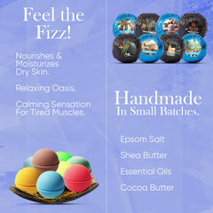 ZenseMe bath bomb cologne – classic fragrance and mood-soothing soak.