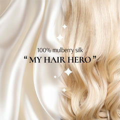 Zenssia silk scrunchie ponytail-hold demonstrates gentle, tension-free hold for everyday use.